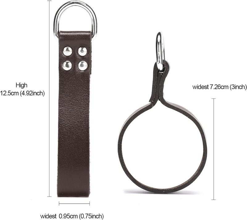 LAUTUS Heavy Duty Leather Tool Belt Strap Connectors Accessories (Suspender Loop Hook Attachment 4-Pack) - Image 5